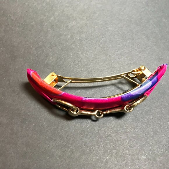 Bit Volume Barrette "Paloma" - Silk / Handmade / France Luxe / L. Erickson - Picture 8 of 16